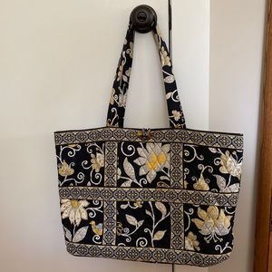 Vera Bradley Large Vera Tote Bag in Yellow Bird